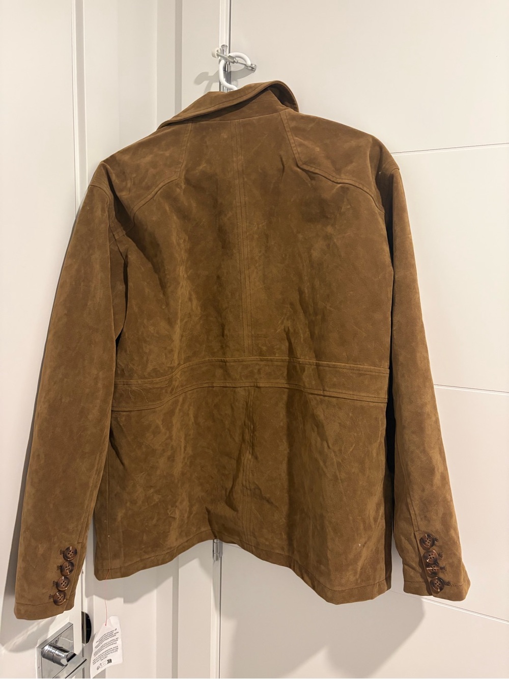 Topshop Women’s Suede Patch-Pocket Jacket - Brown - Picture 6 of 10